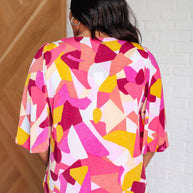 Cali Blouse in Magenta and Mustard Abstract-Blouses-Ave Shops-[option4]-[option5]-[option6]-[option7]-[option8]-Shop-Boutique-Clothing-for-Women-Online
