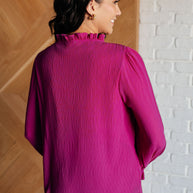Candid Moment Ruffle Neckline Blouse-Blouses-Ave Shops-[option4]-[option5]-[option6]-[option7]-[option8]-Shop-Boutique-Clothing-for-Women-Online