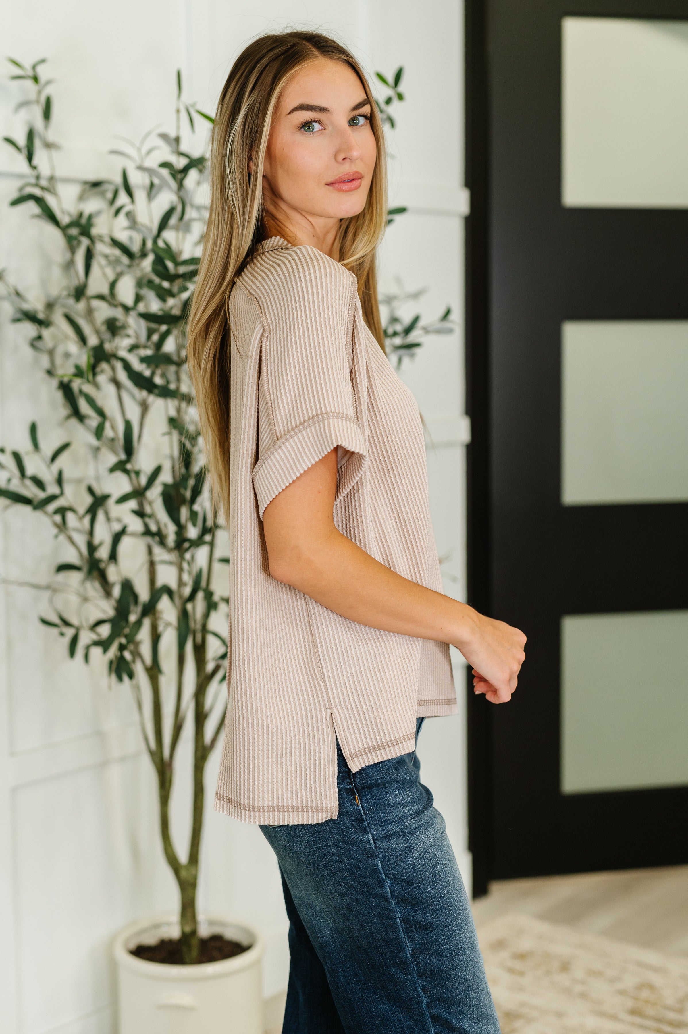 Zenana Catch Me Loungin’ Cable Ribbed Knit Top in Ash Mocha-Womens-Ave Shops-[option4]-[option5]-[option6]-[option7]-[option8]-Shop-Boutique-Clothing-for-Women-Online
