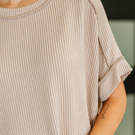 Zenana Catch Me Loungin’ Cable Ribbed Knit Top in Ash Mocha-Womens-Ave Shops-[option4]-[option5]-[option6]-[option7]-[option8]-Shop-Boutique-Clothing-for-Women-Online