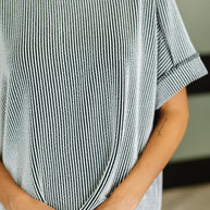Zenana Catch Me Loungin’ Cable Ribbed Knit Top in Black and White-Womens-Ave Shops-[option4]-[option5]-[option6]-[option7]-[option8]-Shop-Boutique-Clothing-for-Women-Online