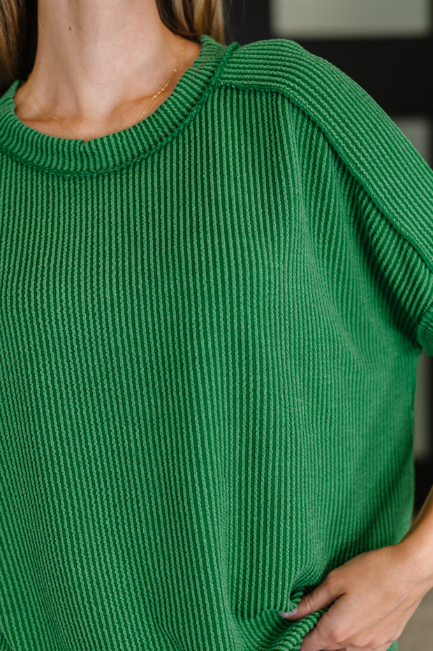 Zenana Catch Me Loungin’ Cable Ribbed Knit Top in Dark Green-Womens-Ave Shops-[option4]-[option5]-[option6]-[option7]-[option8]-Shop-Boutique-Clothing-for-Women-Online