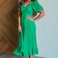 Catch a Cloud and Pin it Down Smocked Bodice Dress-Dresses-Ave Shops-[option4]-[option5]-[option6]-[option7]-[option8]-Shop-Boutique-Clothing-for-Women-Online
