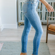Judy Blue Catherine Mid Rise Vintage Skinny Jeans-Denim-Ave Shops-[option4]-[option5]-[option6]-[option7]-[option8]-Shop-Boutique-Clothing-for-Women-Online