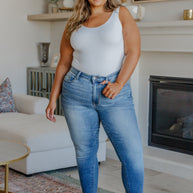Judy Blue Catherine Mid Rise Vintage Skinny Jeans-Denim-Ave Shops-[option4]-[option5]-[option6]-[option7]-[option8]-Shop-Boutique-Clothing-for-Women-Online