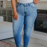 Judy Blue Catherine Mid Rise Vintage Skinny Jeans-Denim-Ave Shops-[option4]-[option5]-[option6]-[option7]-[option8]-Shop-Boutique-Clothing-for-Women-Online