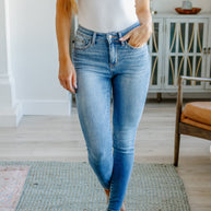 Judy Blue Catherine Mid Rise Vintage Skinny Jeans-Denim-Ave Shops-[option4]-[option5]-[option6]-[option7]-[option8]-Shop-Boutique-Clothing-for-Women-Online