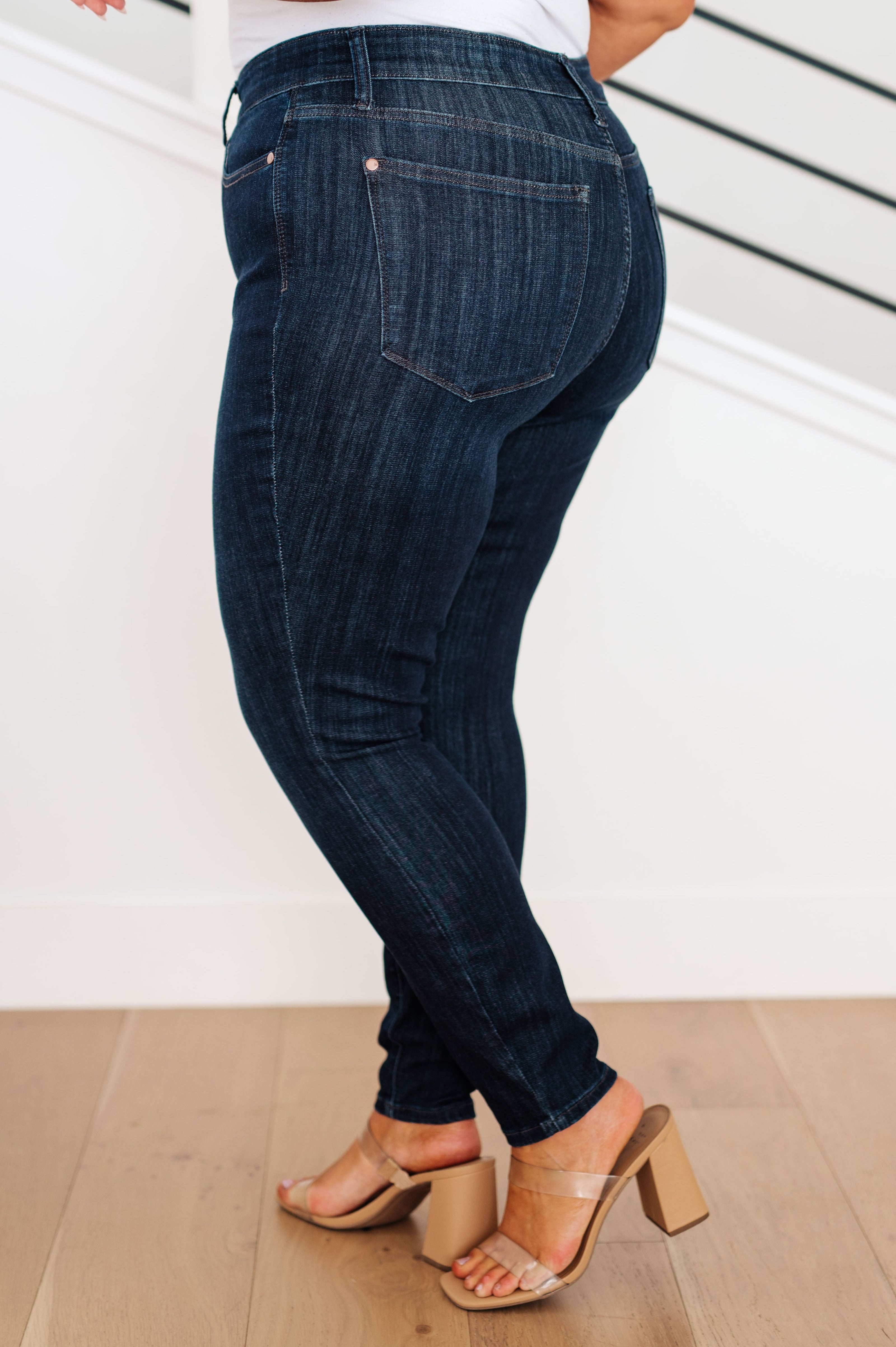 Judy Blue Celecia High Waist Hand Sanded Resin Skinny Jeans-Denim-Ave Shops-[option4]-[option5]-[option6]-[option7]-[option8]-Shop-Boutique-Clothing-for-Women-Online