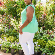 Cherry Girl Tank in Green-Womens-Ave Shops-[option4]-[option5]-[option6]-[option7]-[option8]-Shop-Boutique-Clothing-for-Women-Online