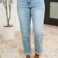 Judy Blue Cheyenne V-Front Cool Denim Boyfriend Jeans-Womens-Ave Shops-[option4]-[option5]-[option6]-[option7]-[option8]-Shop-Boutique-Clothing-for-Women-Online