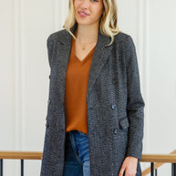 Chic Upon Arrival Button Down Blazer Jacket In Black-Womens-Ave Shops-[option4]-[option5]-[option6]-[option7]-[option8]-Shop-Boutique-Clothing-for-Women-Online
