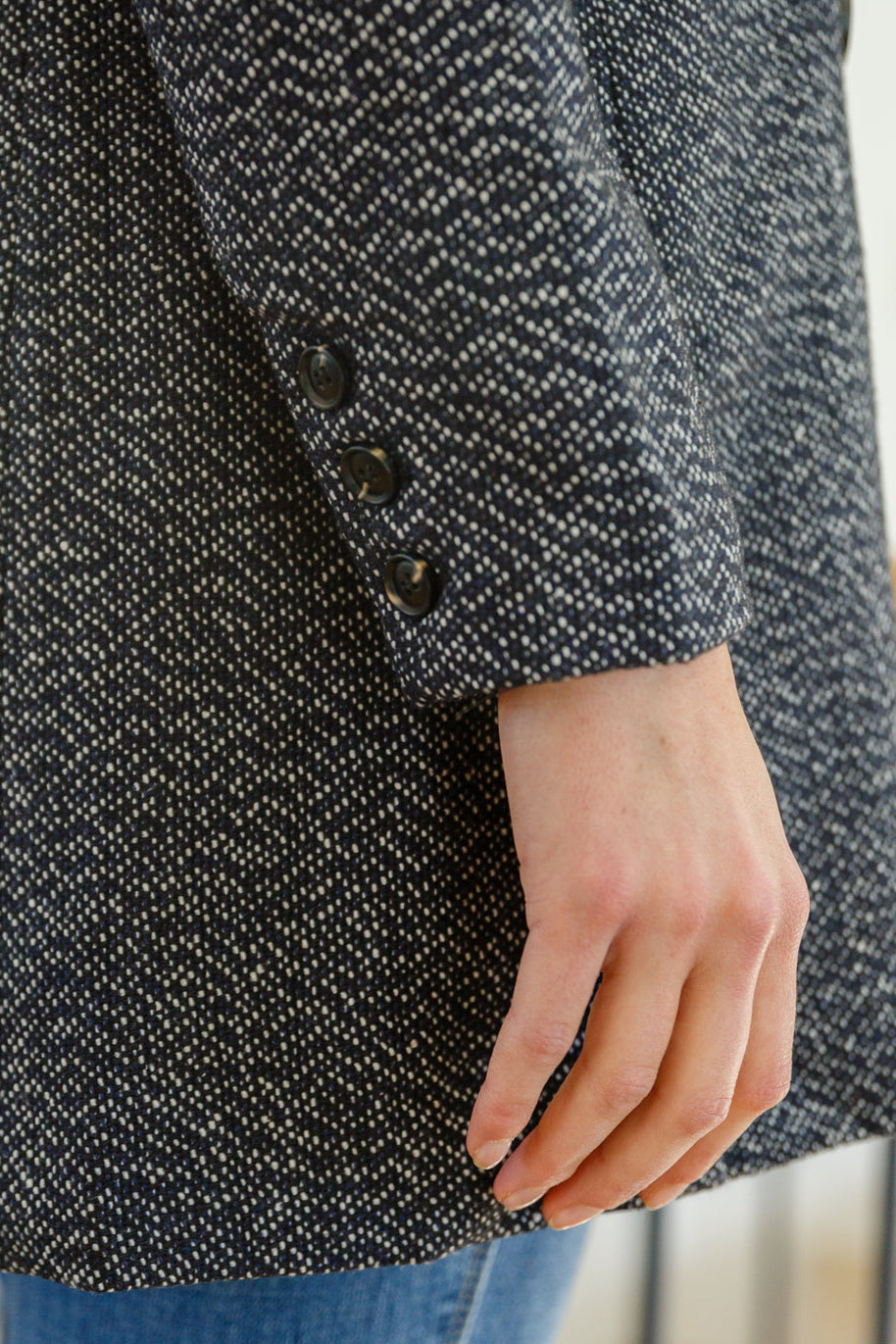 Chic Upon Arrival Button Down Blazer Jacket In Black-Womens-Ave Shops-[option4]-[option5]-[option6]-[option7]-[option8]-Shop-Boutique-Clothing-for-Women-Online