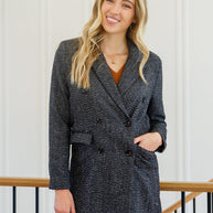Chic Upon Arrival Button Down Blazer Jacket In Black-Womens-Ave Shops-[option4]-[option5]-[option6]-[option7]-[option8]-Shop-Boutique-Clothing-for-Women-Online