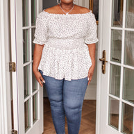 Chose Me Dotted Top-Womens-Ave Shops-[option4]-[option5]-[option6]-[option7]-[option8]-Shop-Boutique-Clothing-for-Women-Online