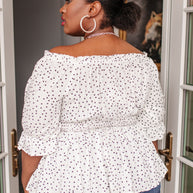 Chose Me Dotted Top-Womens-Ave Shops-[option4]-[option5]-[option6]-[option7]-[option8]-Shop-Boutique-Clothing-for-Women-Online