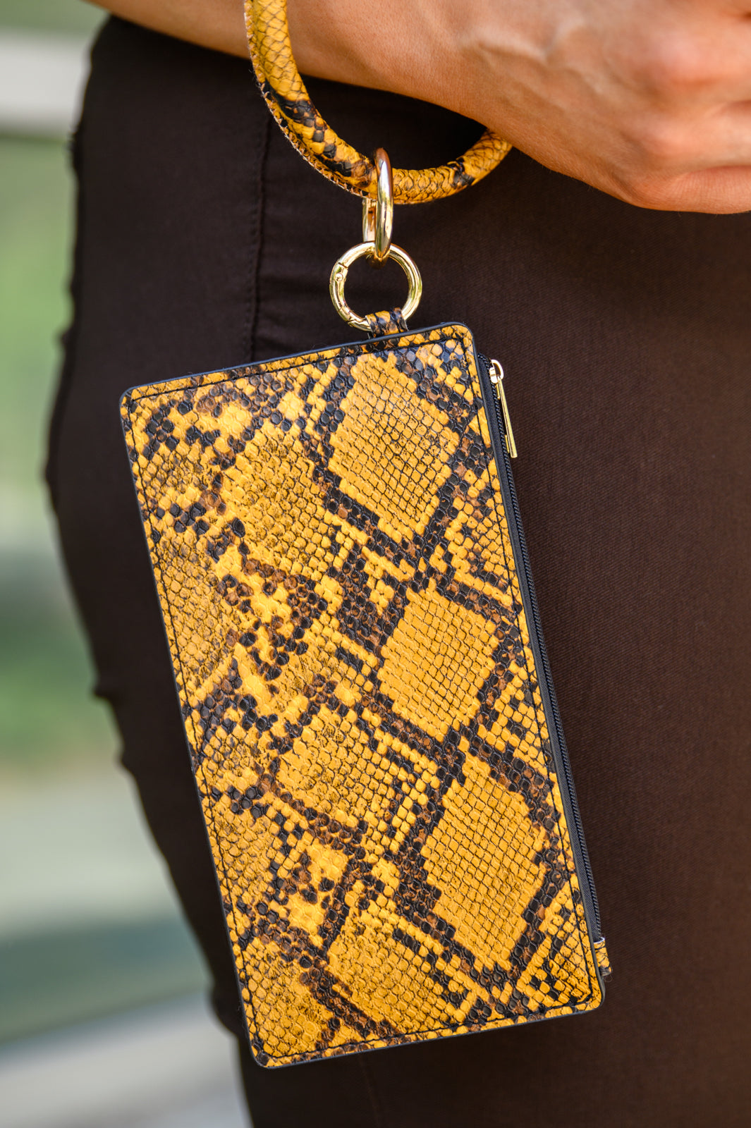 Clear Break Snakeskin Clutch-Womens-Ave Shops-[option4]-[option5]-[option6]-[option7]-[option8]-Shop-Boutique-Clothing-for-Women-Online