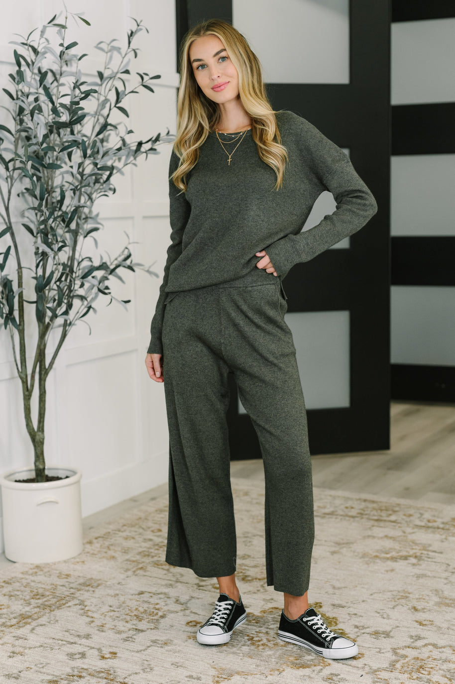 Clove Culottes in Moss-Womens-Ave Shops-[option4]-[option5]-[option6]-[option7]-[option8]-Shop-Boutique-Clothing-for-Women-Online