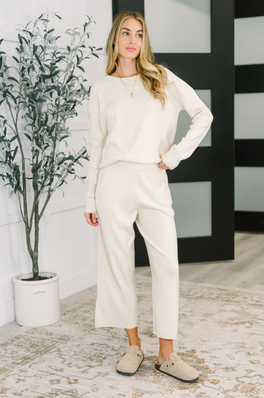 Clove Culottes in Oat-Womens-Ave Shops-[option4]-[option5]-[option6]-[option7]-[option8]-Shop-Boutique-Clothing-for-Women-Online