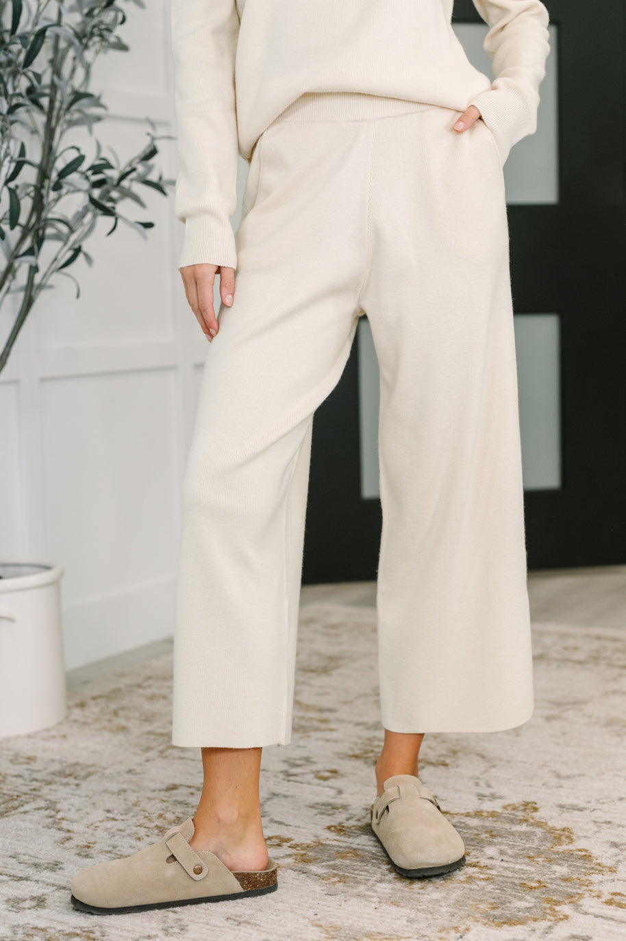 Clove Culottes in Oat-Womens-Ave Shops-[option4]-[option5]-[option6]-[option7]-[option8]-Shop-Boutique-Clothing-for-Women-Online