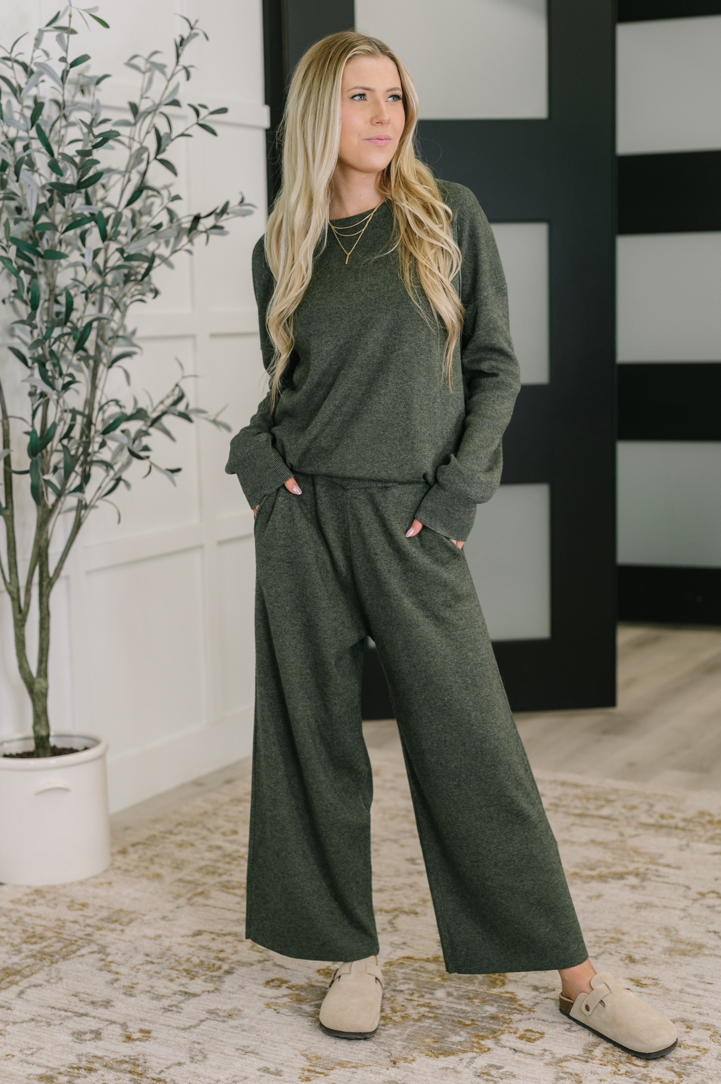 Clove Sweater in Moss-Womens-Ave Shops-[option4]-[option5]-[option6]-[option7]-[option8]-Shop-Boutique-Clothing-for-Women-Online