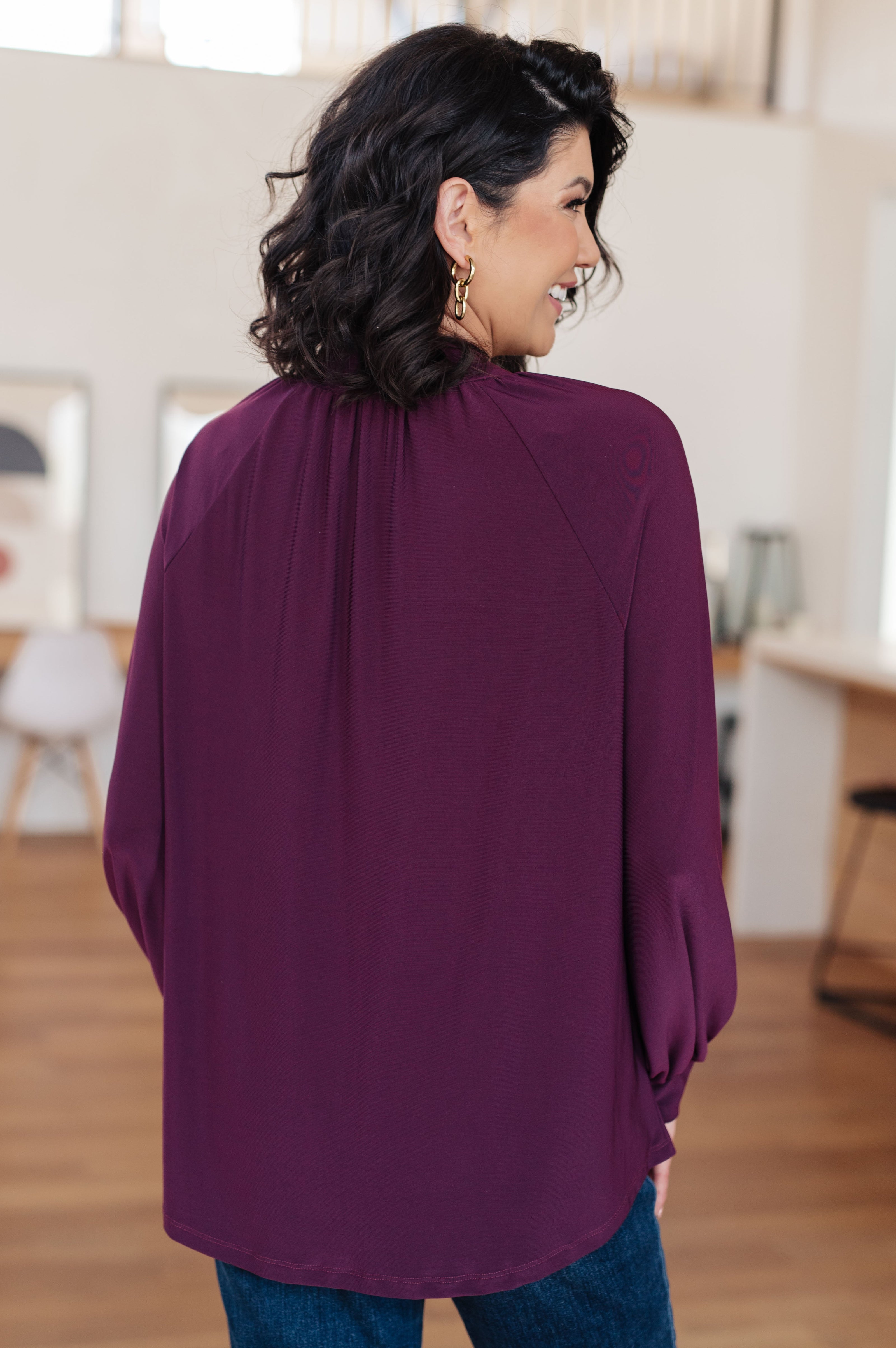 Closing Time Mock Neck Blouse-Tops-Ave Shops-[option4]-[option5]-[option6]-[option7]-[option8]-Shop-Boutique-Clothing-for-Women-Online