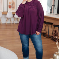 Closing Time Mock Neck Blouse-Tops-Ave Shops-[option4]-[option5]-[option6]-[option7]-[option8]-Shop-Boutique-Clothing-for-Women-Online
