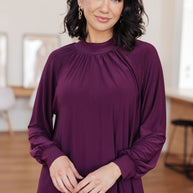 Closing Time Mock Neck Blouse-Tops-Ave Shops-[option4]-[option5]-[option6]-[option7]-[option8]-Shop-Boutique-Clothing-for-Women-Online