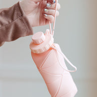 Collapsing Silicone Water Bottle in Diamond Pink-Accessories-Ave Shops-[option4]-[option5]-[option6]-[option7]-[option8]-Shop-Boutique-Clothing-for-Women-Online