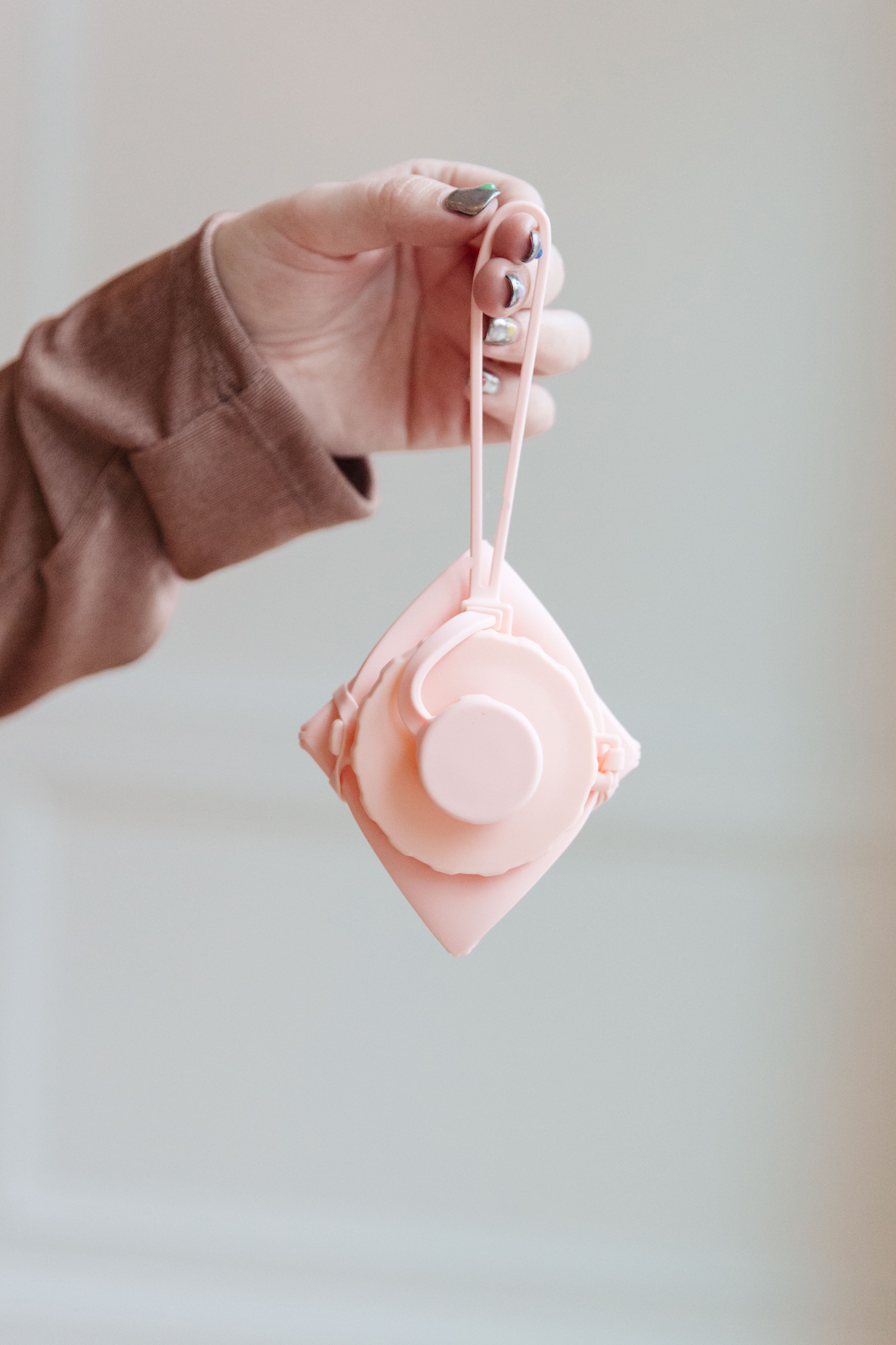 Collapsing Silicone Water Bottle in Diamond Pink-Accessories-Ave Shops-[option4]-[option5]-[option6]-[option7]-[option8]-Shop-Boutique-Clothing-for-Women-Online