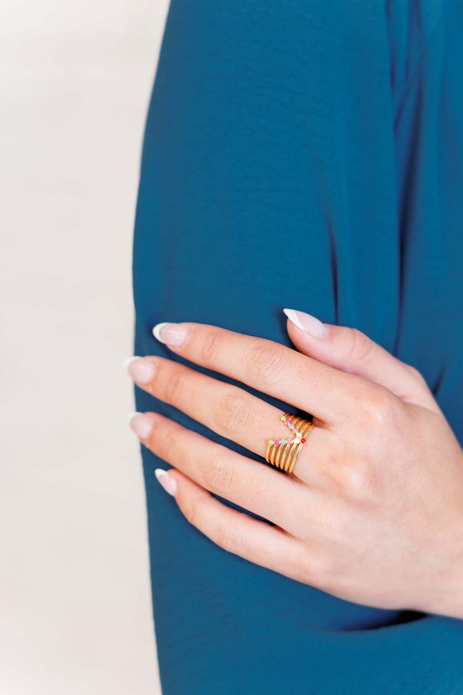 Color In The Lines Ring-Accessories-Ave Shops-[option4]-[option5]-[option6]-[option7]-[option8]-Shop-Boutique-Clothing-for-Women-Online