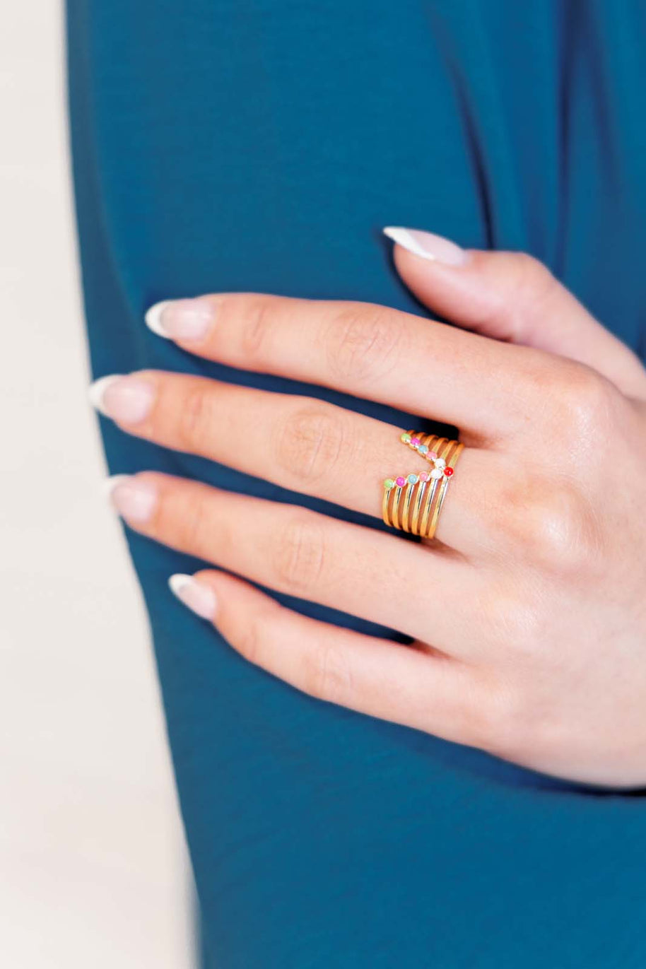 Color In The Lines Ring-Accessories-Ave Shops-[option4]-[option5]-[option6]-[option7]-[option8]-Shop-Boutique-Clothing-for-Women-Online
