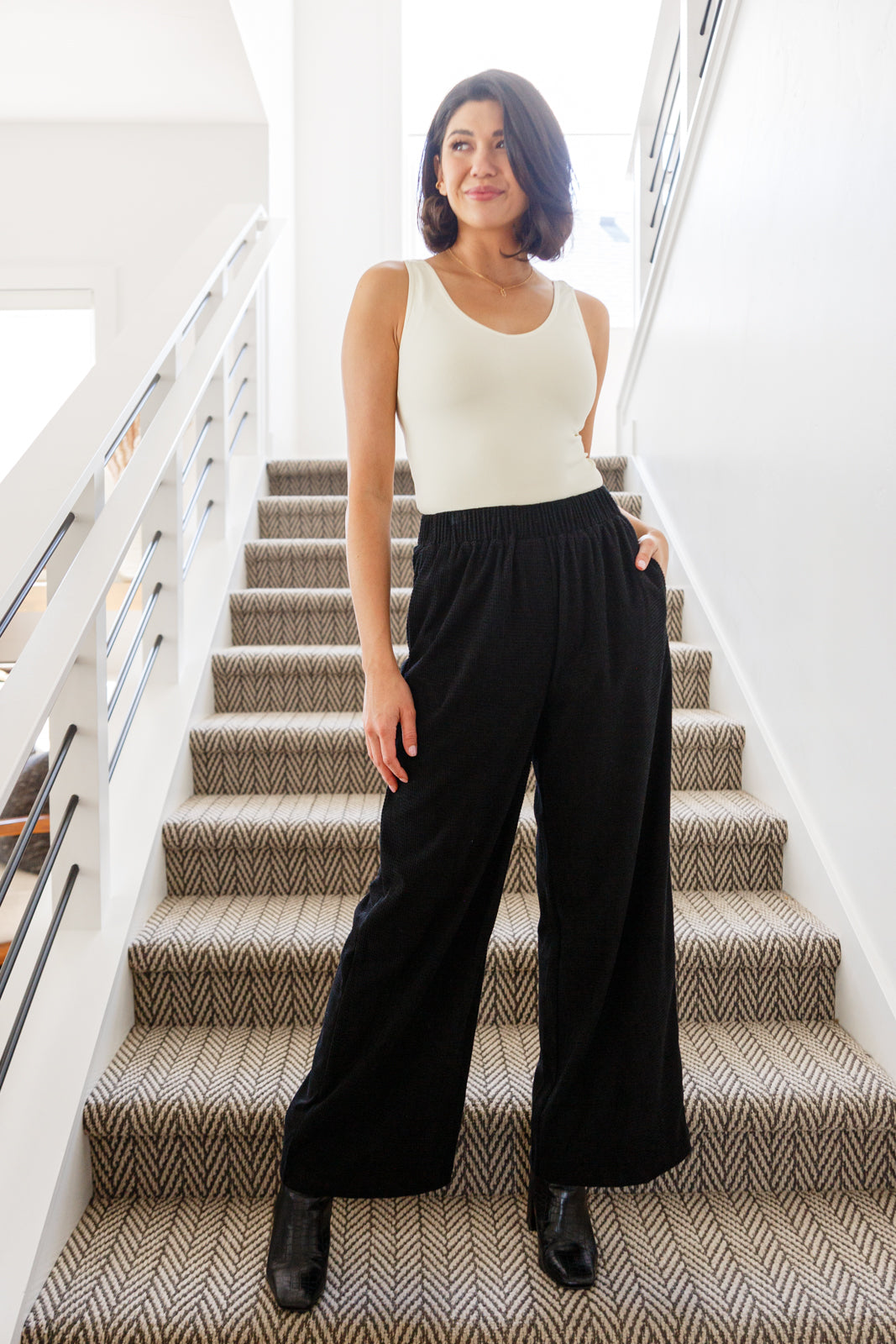 Come Rain or Shine Wide Leg Pants-Bottoms-Ave Shops-[option4]-[option5]-[option6]-[option7]-[option8]-Shop-Boutique-Clothing-for-Women-Online