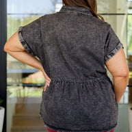 Cool and Carefree Denim Button Down-Denim-Ave Shops-[option4]-[option5]-[option6]-[option7]-[option8]-Shop-Boutique-Clothing-for-Women-Online
