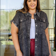 Cool and Carefree Denim Button Down-Denim-Ave Shops-[option4]-[option5]-[option6]-[option7]-[option8]-Shop-Boutique-Clothing-for-Women-Online