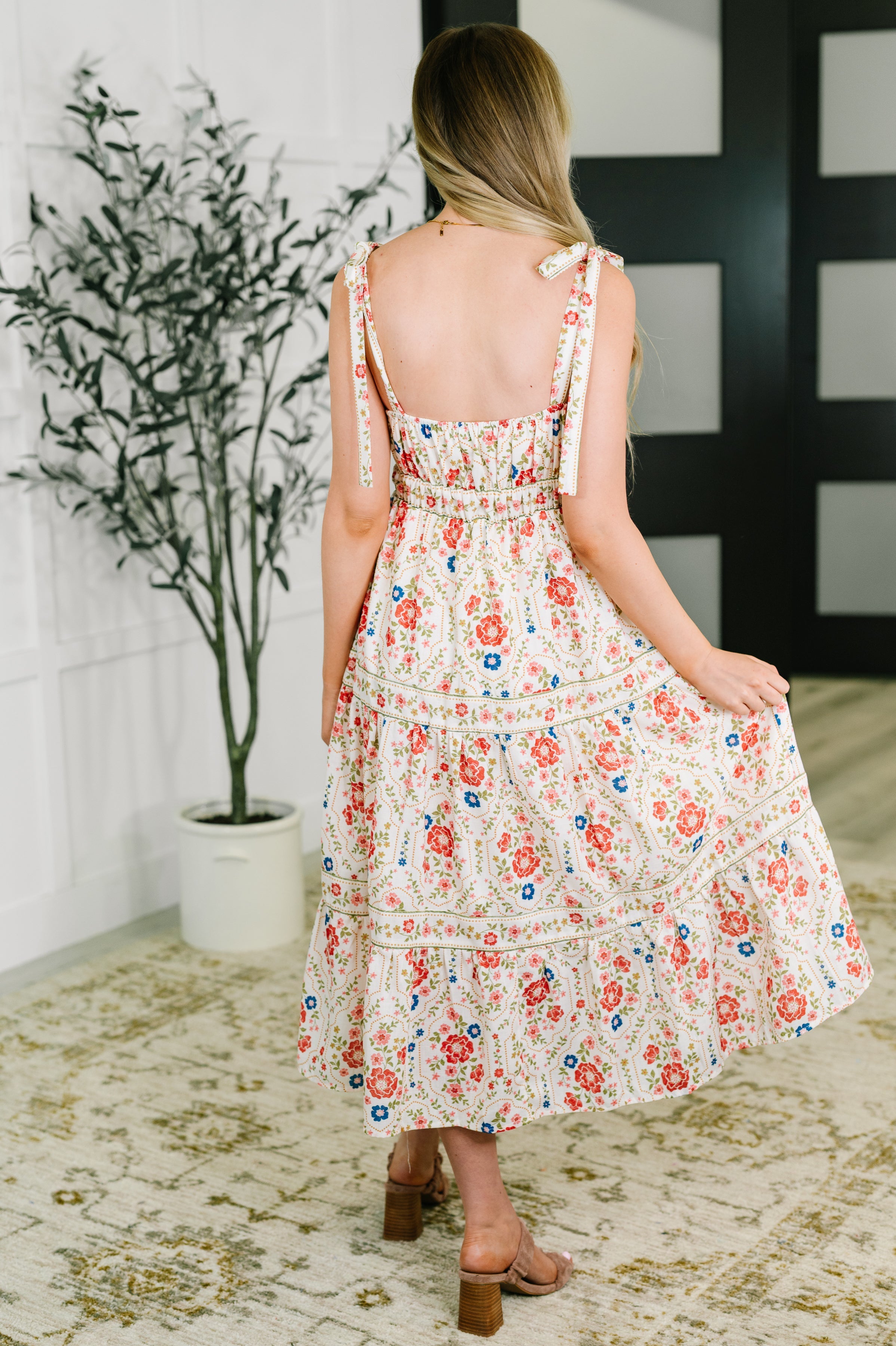 Country Crush Adjustable Strap Dress in Cream and Red-Womens-Ave Shops-[option4]-[option5]-[option6]-[option7]-[option8]-Shop-Boutique-Clothing-for-Women-Online