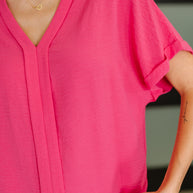 PREORDER: Crinkle Wove V-Neck Blouse in Four Colors-Womens-Ave Shops-[option4]-[option5]-[option6]-[option7]-[option8]-Shop-Boutique-Clothing-for-Women-Online