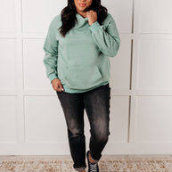 Crosswalk Textured Hoodie in Green-Tops-Ave Shops-[option4]-[option5]-[option6]-[option7]-[option8]-Shop-Boutique-Clothing-for-Women-Online