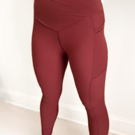 Molly Max Sculpt Ribbed Leggings - Regular-leggings-Girl Code Couture-Burnt Umber-S-[option4]-[option5]-[option6]-[option7]-[option8]-Shop-Boutique-Clothing-for-Women-Online