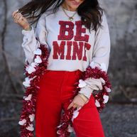 Be Mine Faux Yarn Tee / Sweatshirt-P&PD Wholesale-[option4]-[option5]-[option6]-[option7]-[option8]-Shop-Boutique-Clothing-for-Women-Online