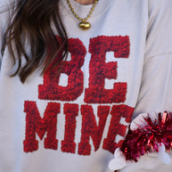 Be Mine Faux Yarn Tee / Sweatshirt-P&PD Wholesale-[option4]-[option5]-[option6]-[option7]-[option8]-Shop-Boutique-Clothing-for-Women-Online