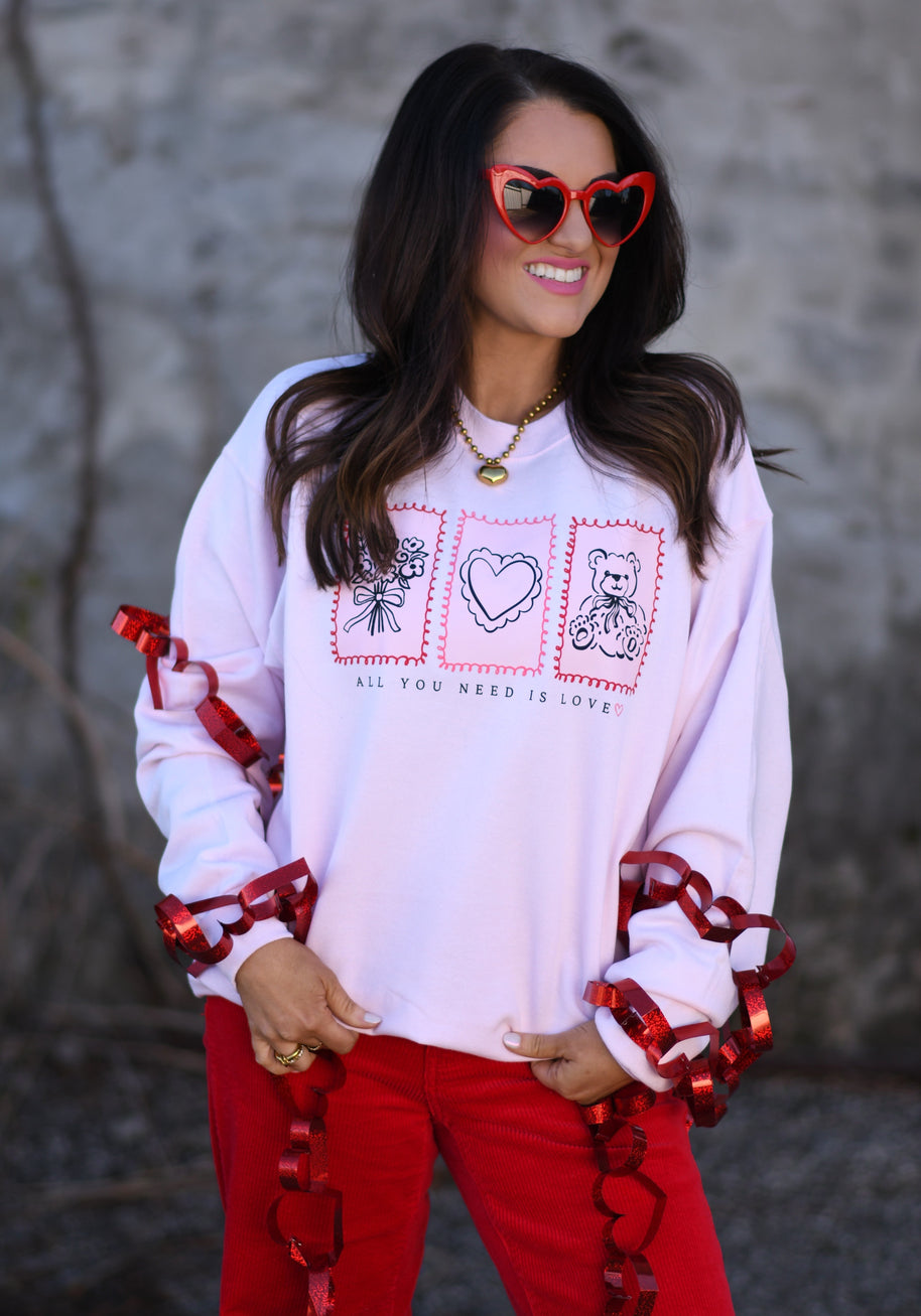 All You Need Is Love Sweatshirt-P&PD Wholesale-[option4]-[option5]-[option6]-[option7]-[option8]-Shop-Boutique-Clothing-for-Women-Online