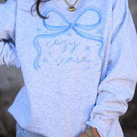 Cozy Season Bow Sweatshirt-P&PD Wholesale-[option4]-[option5]-[option6]-[option7]-[option8]-Shop-Boutique-Clothing-for-Women-Online