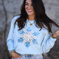 Faux Crochet Snowflake Long Sleeve Tee-P&PD Wholesale-[option4]-[option5]-[option6]-[option7]-[option8]-Shop-Boutique-Clothing-for-Women-Online
