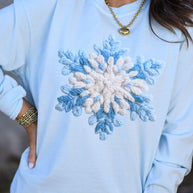 Faux Crochet Snowflake Long Sleeve Tee-P&PD Wholesale-[option4]-[option5]-[option6]-[option7]-[option8]-Shop-Boutique-Clothing-for-Women-Online