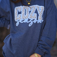 Cozy Season Faux Yarn Leopard Sweatshirt-P&PD Wholesale-[option4]-[option5]-[option6]-[option7]-[option8]-Shop-Boutique-Clothing-for-Women-Online