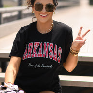 Arkansas Home Of The Razorbacks Tee-P&PD Wholesale-[option4]-[option5]-[option6]-[option7]-[option8]-Shop-Boutique-Clothing-for-Women-Online