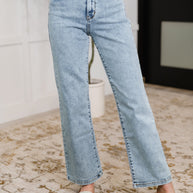 Judy Blue Debbie High Rise Stone Wash Straight Fit Jeans-Womens-Ave Shops-[option4]-[option5]-[option6]-[option7]-[option8]-Shop-Boutique-Clothing-for-Women-Online
