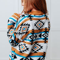 Desert Vibes Geometric Striped Sweater-Tops-Ave Shops-[option4]-[option5]-[option6]-[option7]-[option8]-Shop-Boutique-Clothing-for-Women-Online