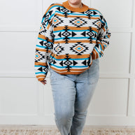 Desert Vibes Geometric Striped Sweater-Tops-Ave Shops-[option4]-[option5]-[option6]-[option7]-[option8]-Shop-Boutique-Clothing-for-Women-Online