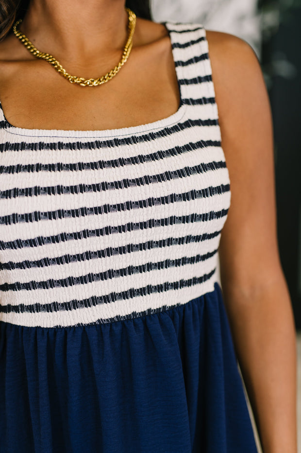 Dockside Darling Midi Dress in Navy-Womens-Ave Shops-[option4]-[option5]-[option6]-[option7]-[option8]-Shop-Boutique-Clothing-for-Women-Online
